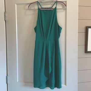 Lulu’s Best Wishes Teal Green Dress